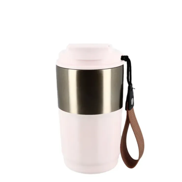 Cerf Dellier Mug isotherme beige et or - 450 ml Clearance