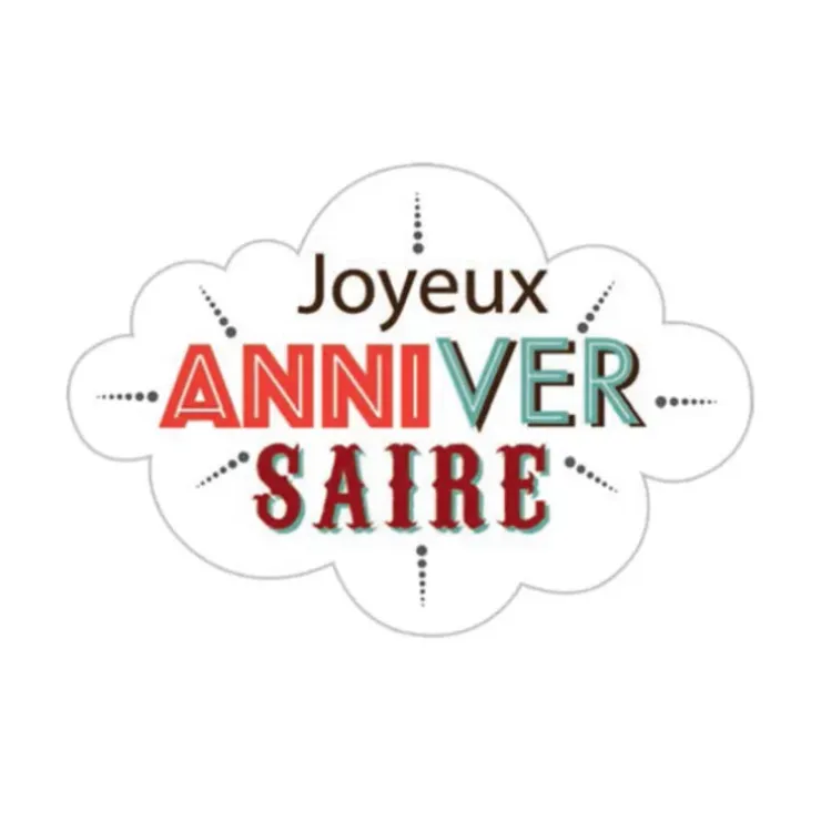 Cerf Dellier Nuages azyme Joyeux Anniversaire (x32) Online