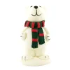 Cerf Dellier Ours comestible Polaire Blanc écharpe 6 cm New