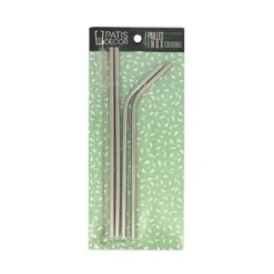 Cerf Dellier Paille en inox avec goupillon (x4) Outlet