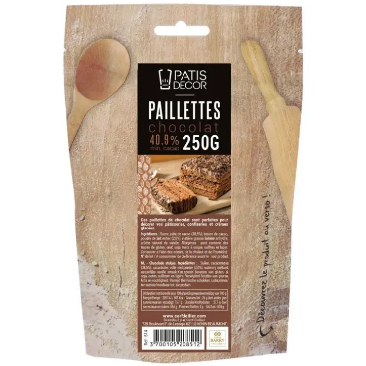 Cerf Dellier Paillettes Chocolat 250 g Best