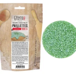 Cerf Dellier Paillettes comestibles vertes 300 g Outlet