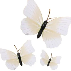 Cerf Dellier Papillons ivoires aimantés assortis (x3) Hot