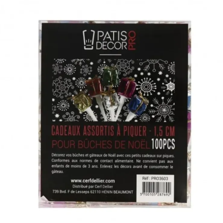 Cerf Dellier Paquets cadeau assortis 1,5 cm (x100) Online
