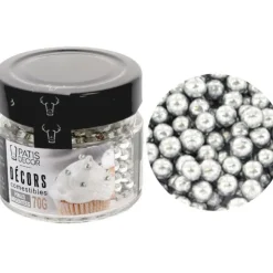 Cerf Dellier Perles argentées comestibles Ø 5 mm 70 g Online