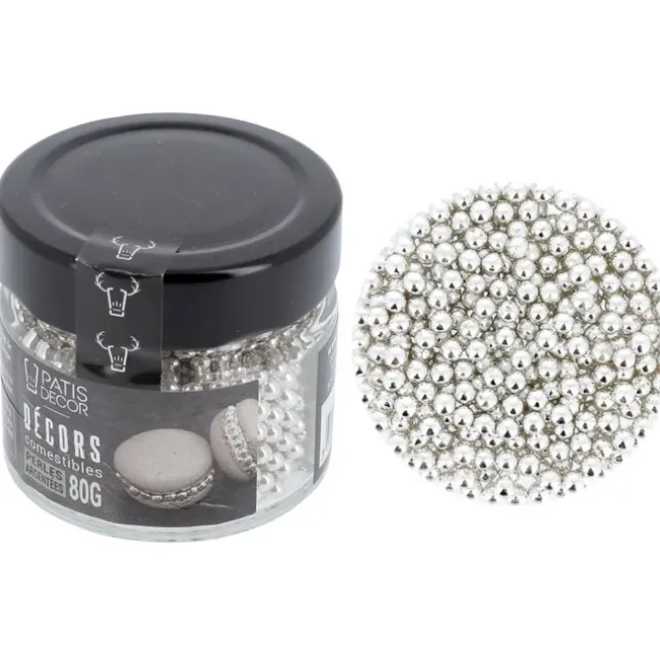 Cerf Dellier Perles argentées comestibles Outlet