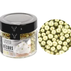 Cerf Dellier Perles dorées comestibles Ø 5 mm 70 g