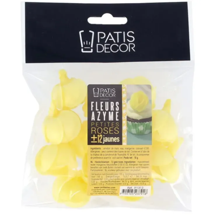 Cerf Dellier Petite rose jaune en azyme (x12) Sale