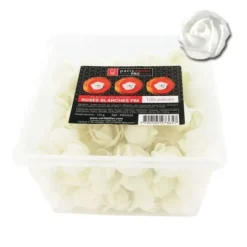 Cerf Dellier Petites roses blanches en azyme (x100) Sale