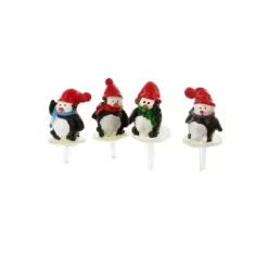 Cerf Dellier Pingouins assortis sur pique (x30) Best