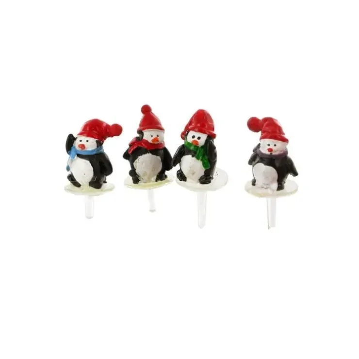 Cerf Dellier Pingouins assortis sur pique (x30) Best