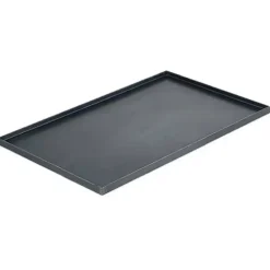 Cerf Dellier Plaque bords droits en tôle d'acier 40 x 30 cm De Buyer