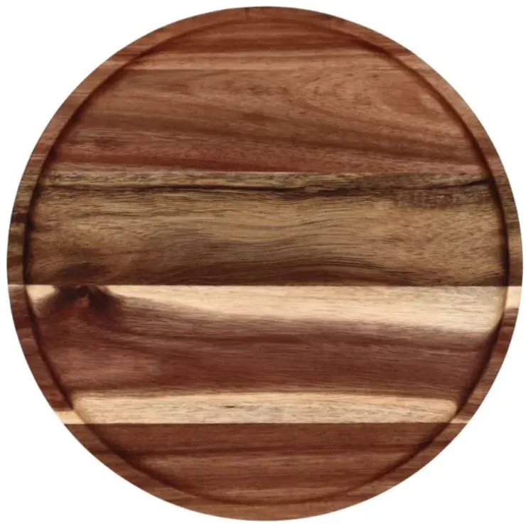 Cerf Dellier Plateau en bois H 10,5 cm Ø26 cm Best