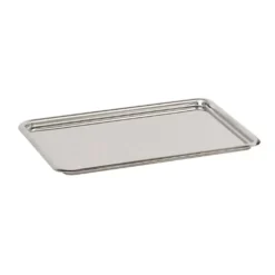 Cerf Dellier Plateau pâtissier inox bords ronds 24 cm New