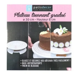 Cerf Dellier Plateau tournant gradué 30 cm Outlet