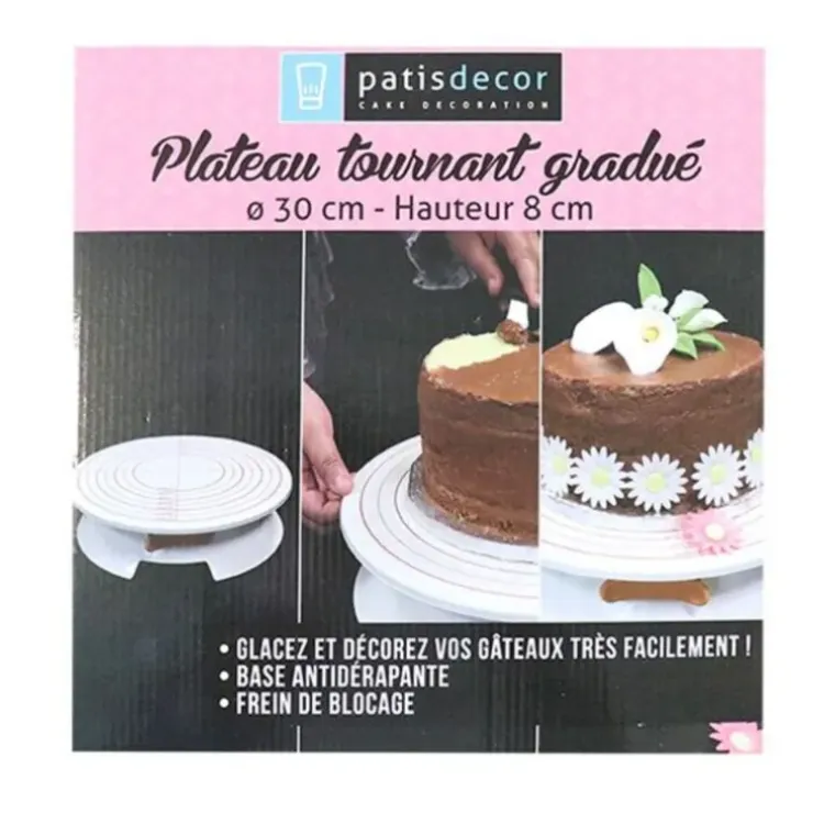Cerf Dellier Plateau tournant gradué 30 cm Outlet
