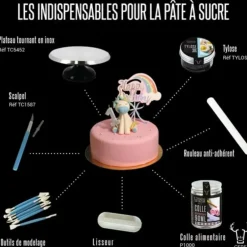 Cerf Dellier Plateau tournant pâtisserie en métal Outlet