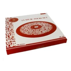 Cerf Dellier Plateau tournant verre Noël 28 cm Sale