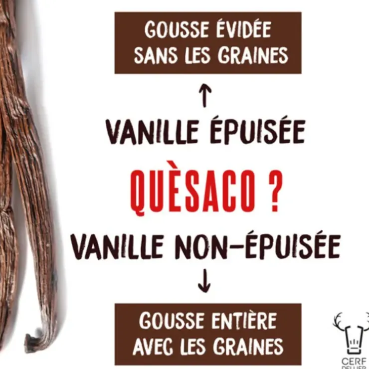 Cerf Dellier Poudre de vanille épuisée Sébalcé 150 g Sale