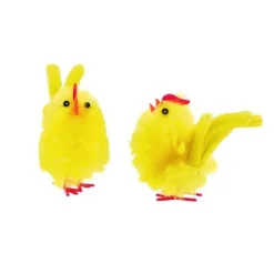 Cerf Dellier Poussin de pâques jaune à crête (x3) Clearance