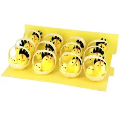 Cerf Dellier Poussins chenille plume noire (x12) Outlet