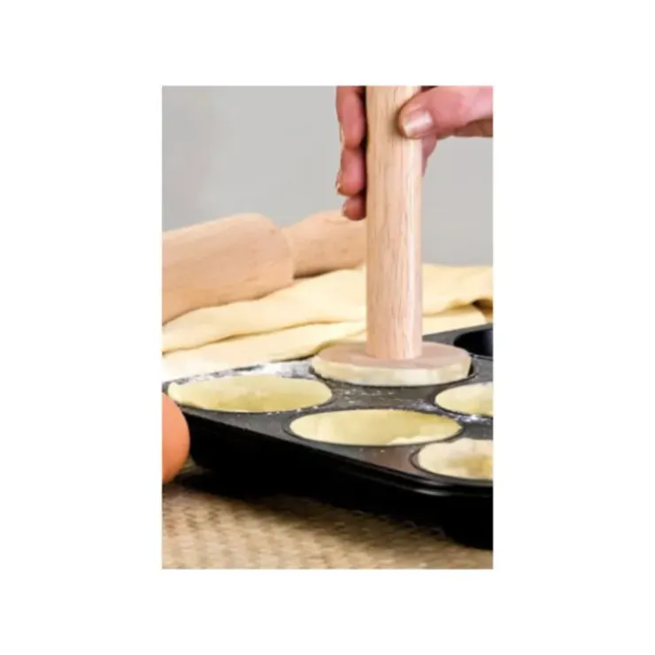 Cerf Dellier Poussoir à tartelettes en bois Discount
