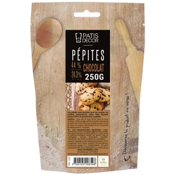 Cerf Dellier Pépites de chocolat noir Barry 250 g Hot