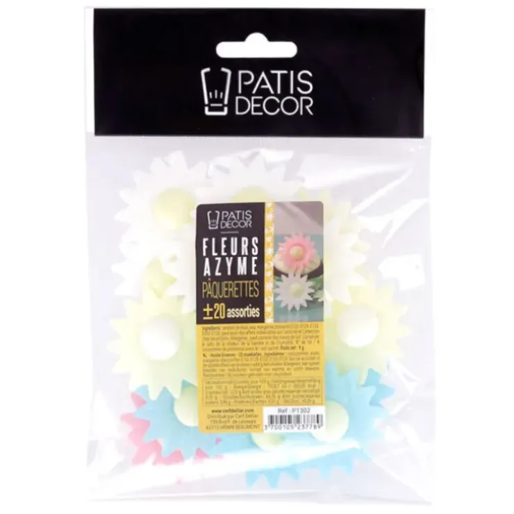 Cerf Dellier Pâquerettes assorties en azyme x20 Clearance