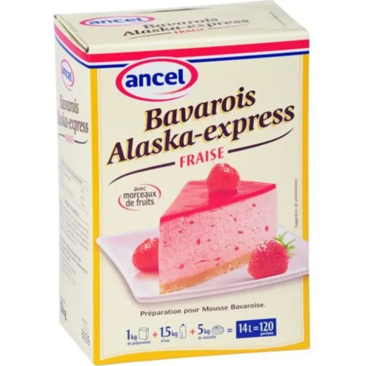 Cerf Dellier Préparation bavarois fraise Alaska Express 1 kg Discount