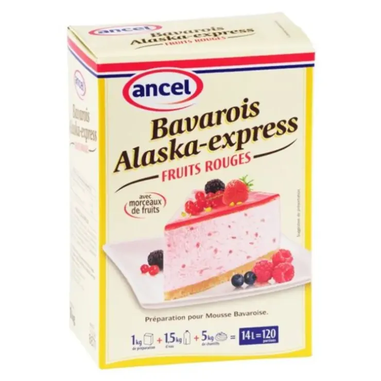 Cerf Dellier Préparation bavarois fruits rouges Alaska 1 kg