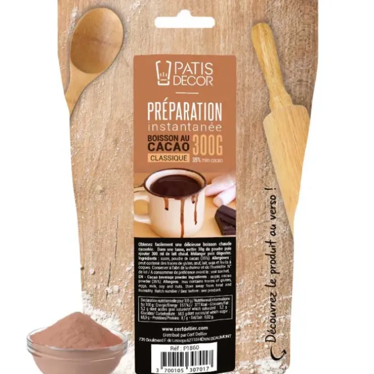 Cerf Dellier Préparation instantanée pour boisson au cacao - 300 g Discount
