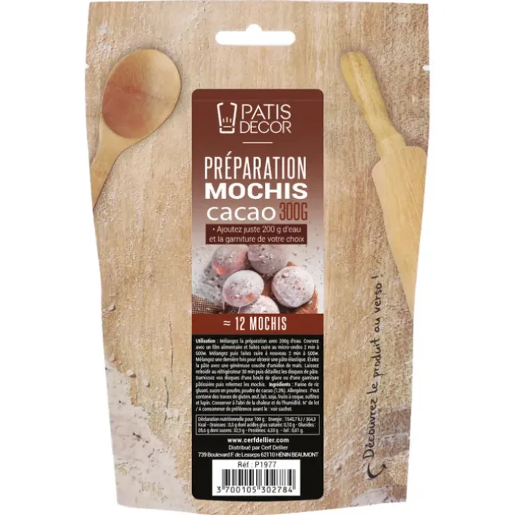 Cerf Dellier Préparation mochis cacao - 300 g Discount