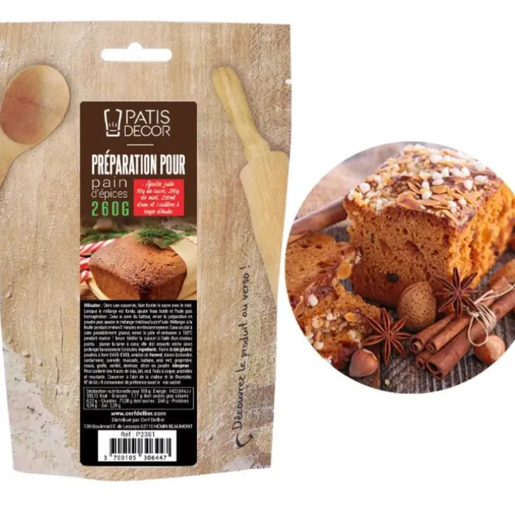 Cerf Dellier Préparation pour pain d'épices 260 g New