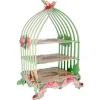 Cerf Dellier Présentoir cage à oiseaux vert