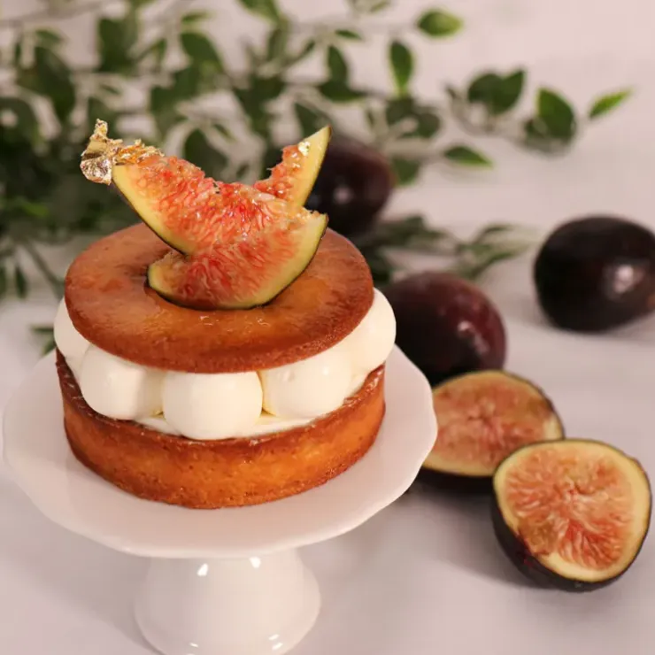 Cerf Dellier Présentoir cupcake individuel blanc en céramique - Ø 10 cm Outlet