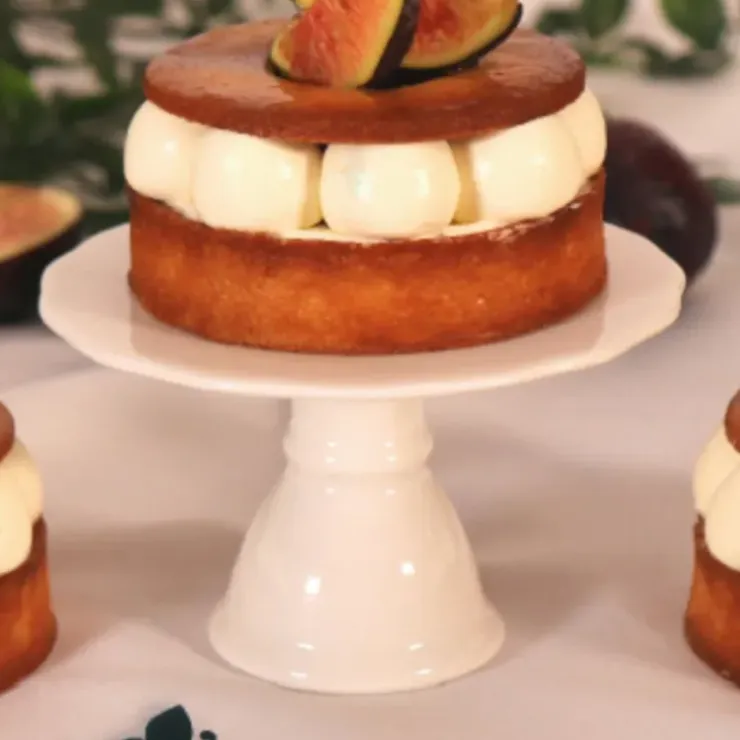Cerf Dellier Présentoir cupcake individuel blanc en céramique - Ø 10 cm Outlet