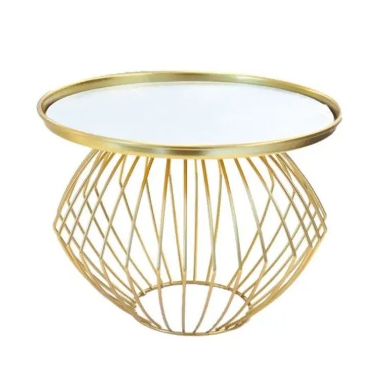 Cerf Dellier Présentoir gâteau miroir pied boule doré ø 26 cm Discount