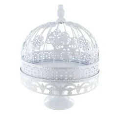 Cerf Dellier Présentoir gâteaux cage brodée 26 cm Discount