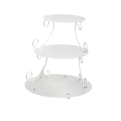 Cerf Dellier Présentoir romantique 3 plateaux ovales Discount