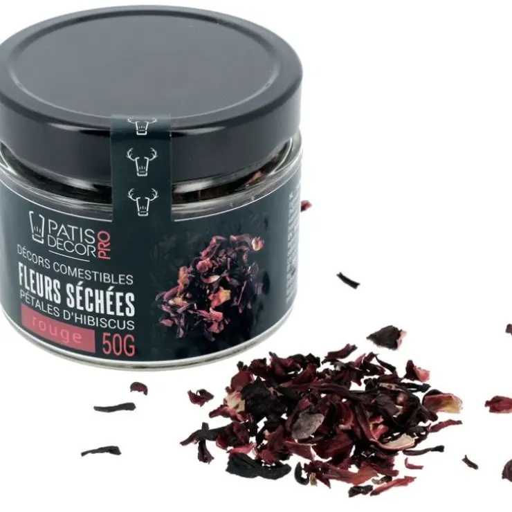 Cerf Dellier Pétales d'hibiscus rouges séchées 50 g Online