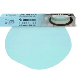 Cerf Dellier Pâte à sucre bleue pastel étalée - DDM 09/24 New
