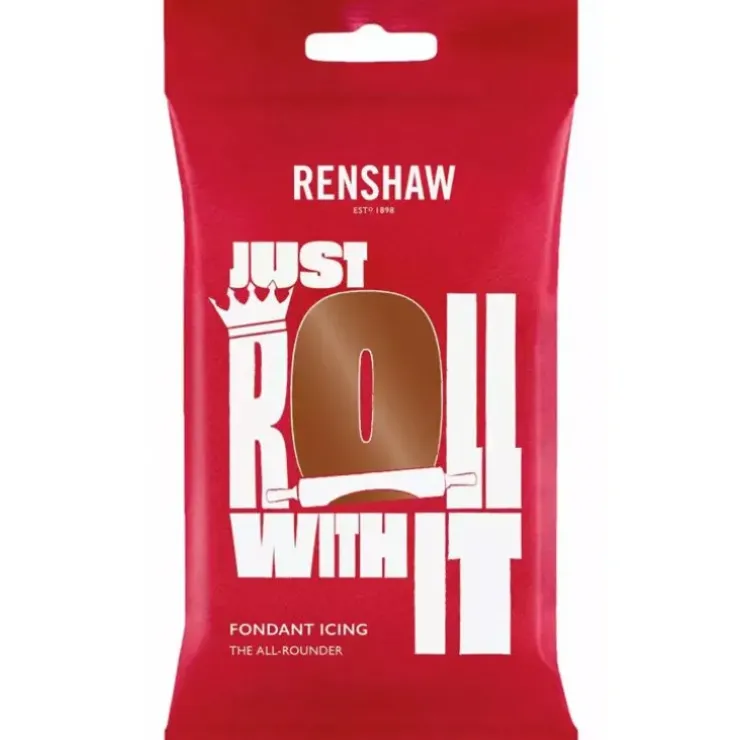 Cerf Dellier Pâte à sucre marron foncé Renshaw 250 g Hot