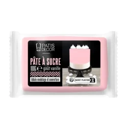 Cerf Dellier Pâte à sucre rose pastel 100 g - DDM 07/24 Clearance