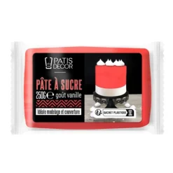 Cerf Dellier Pâte à sucre rouge 250 g New