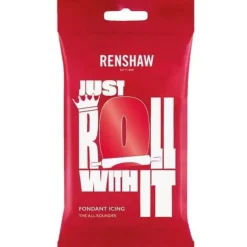 Cerf Dellier Pâte à sucre Rouge Coquelicot Renshaw 250 g