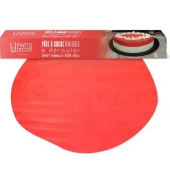 Cerf Dellier Pâte à sucre rouge étalée - DDM 11/24 Hot