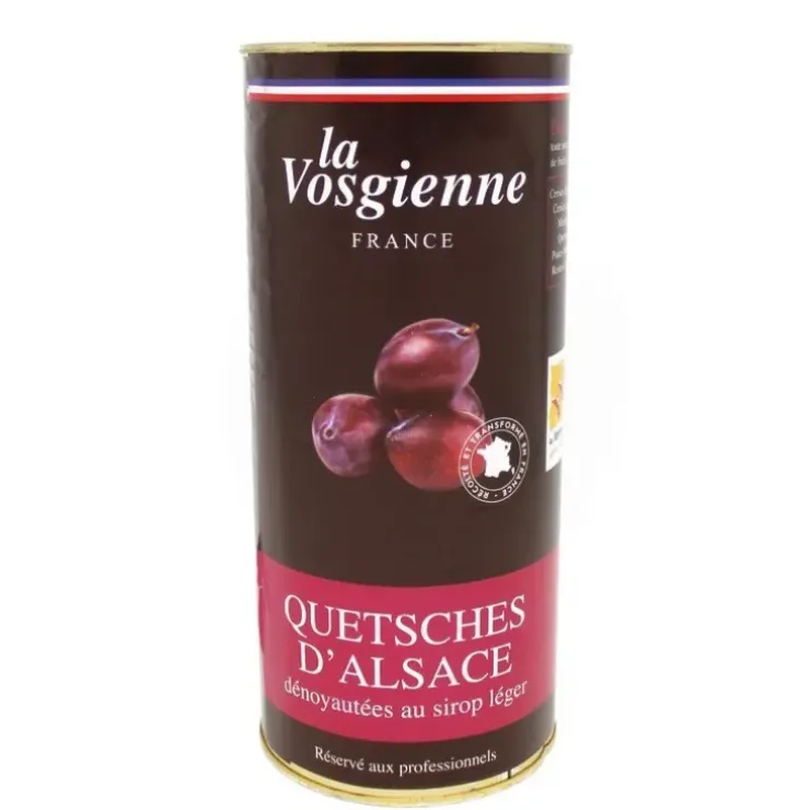 Cerf Dellier Quetsches dénoyautées au sirop léger 1 Kg