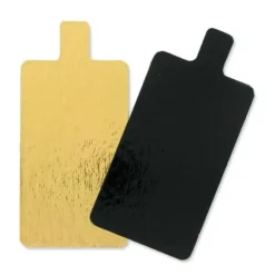 Cerf Dellier Rectangles carton avec languette Or / Noir (x 200) Outlet