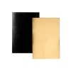 Cerf Dellier Rectangles carton Noir / Or 60 x 40 cm (x25) Clearance