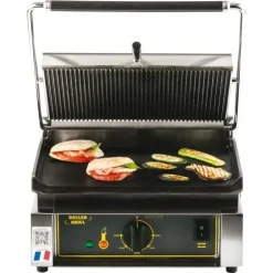 Cerf Dellier Roller Grill grill fonte rainurée simple 3 KW Sale